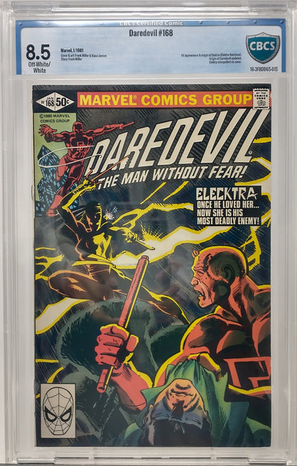 DAREDEVIL #168 - MARVEL 1981 - CBCS 8.5 - 1ST ELEKTRA APPEARANCE