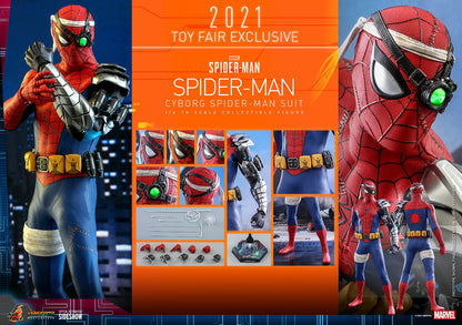HOT TOYS CYBORG SPIDER-MAN SUIT VIDEO GAME-VERSE AF VGM 051