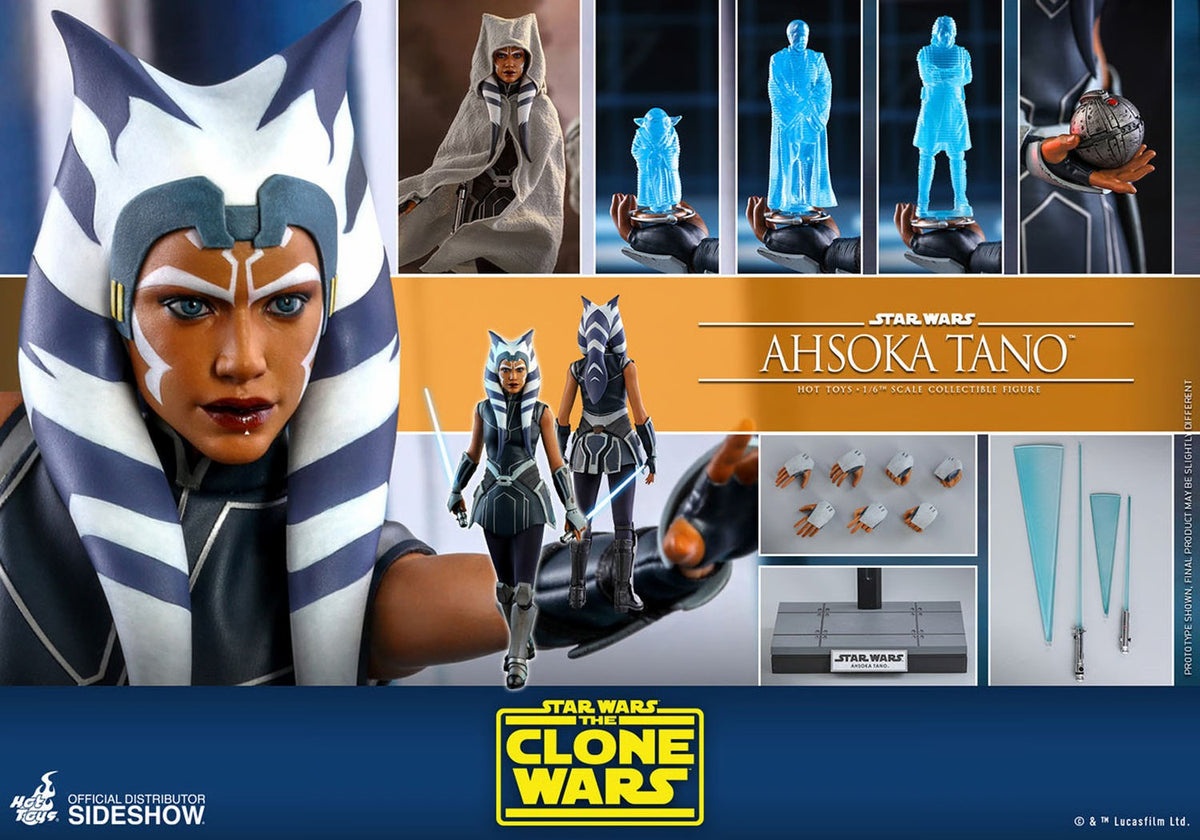 HOT TOYS STAR WARS AHSOKA TANO CLONE WARS TMS 021 AF