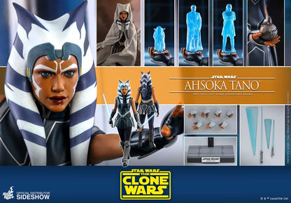 HOT TOYS STAR WARS AHSOKA TANO CLONE WARS TMS 021 AF