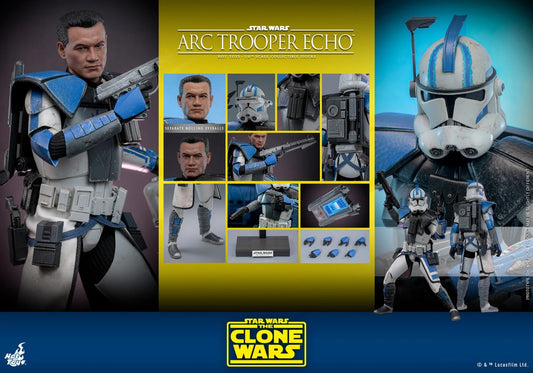 HOT TOYS STAR WARS ARC TROOPER ECHO THE CLONE WARS TMS 133 AF