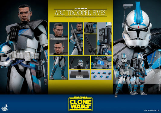 HOT TOYS STAR WARS ARC TROOPER FIVES THE CLONE WARS TMS 132 AF