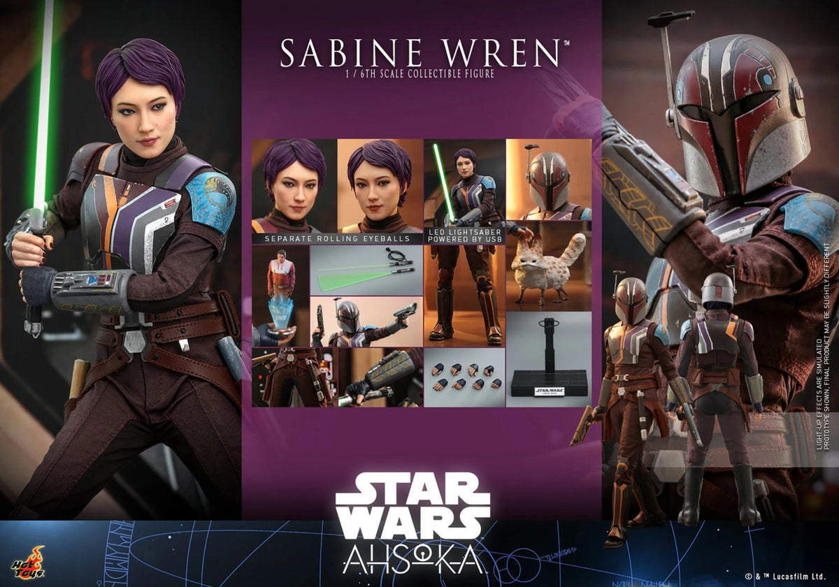 HOT TOYS STAR WARS SABINE WREN AHSOKA TMS 111 AF