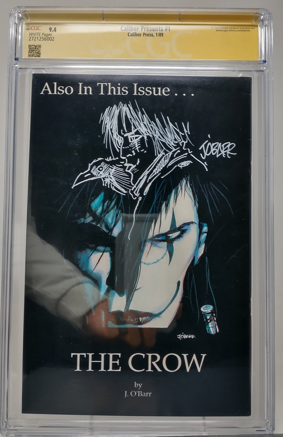 CALIBER PRESENTS #1 - CALIBER PRESS 1989 - CGC 9.4 - 1ST CROW APPEARANCE