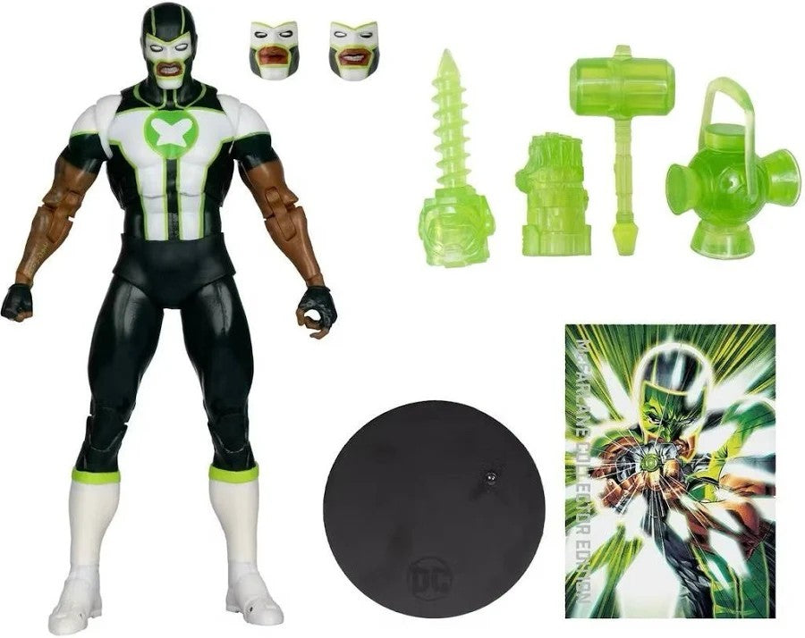 DC MULTIVERSE GREEN LANTERN SIMON BAZ GREEN LANTERNS MCFARLANE COLLECTOR PLATINUM AF