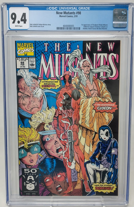 NEW MUTANTS #98 - MARVEL 1991 - CGC 9.4 - 1ST DEADPOOL APPEARANCE