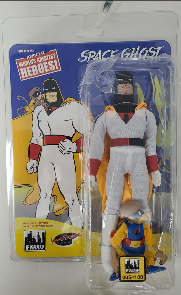 SPACE GHOST RETRO SPACE GHOST & BLIP 8IN AF - EC EXCLUSIVE TBCC SET EMERALD CITY