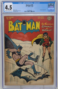 BATMAN #39 ~ DC 1947 ~ CGC 4.5