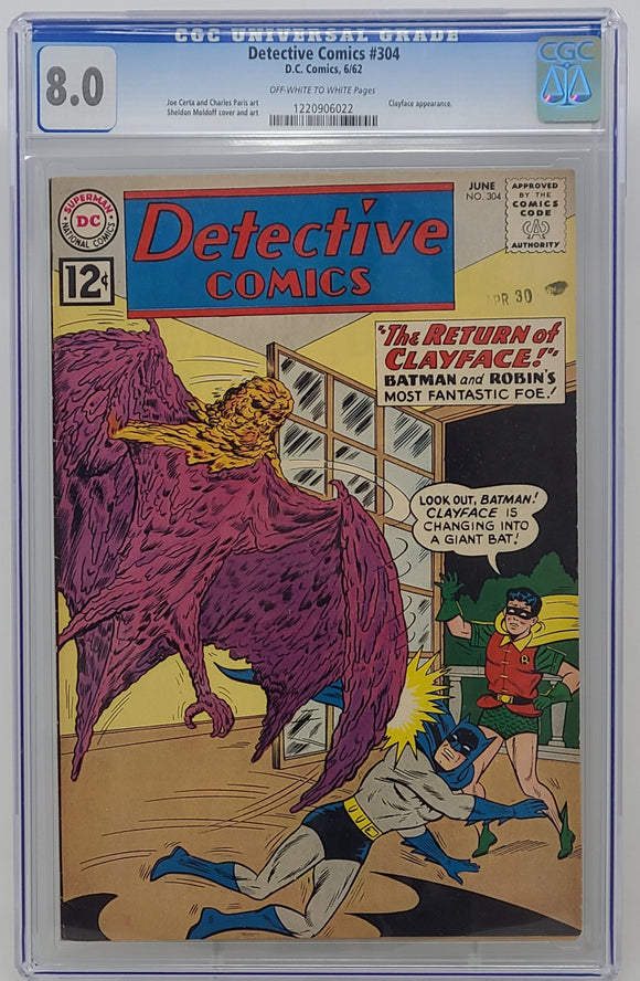 DETECTIVE COMICS #304 ~ DC 1962 ~ CGC 8.0