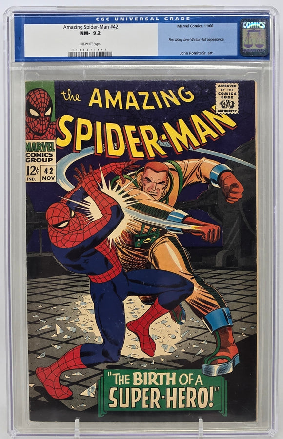 AMAZING SPIDER-MAN #42 ~ MARVEL 1966 ~ CGC 9.2