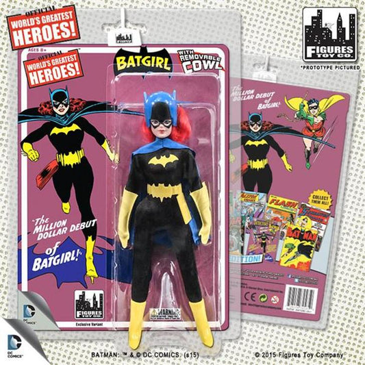 DC RETRO BATGIRL SILVER AGE BLACK SUIT 8IN AF