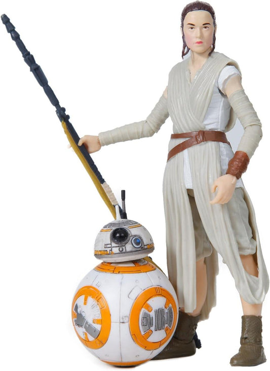 SW BLACK 6 INCH REY JAKKU & BB-8 AF