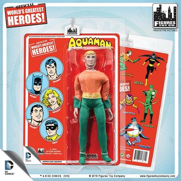 DC RETRO AQUAMAN 8IN ORANGE CARD AF