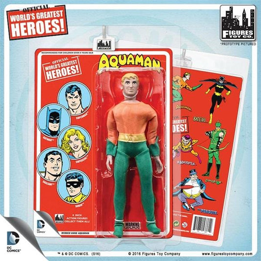 DC RETRO AQUAMAN 8IN ORANGE CARD AF