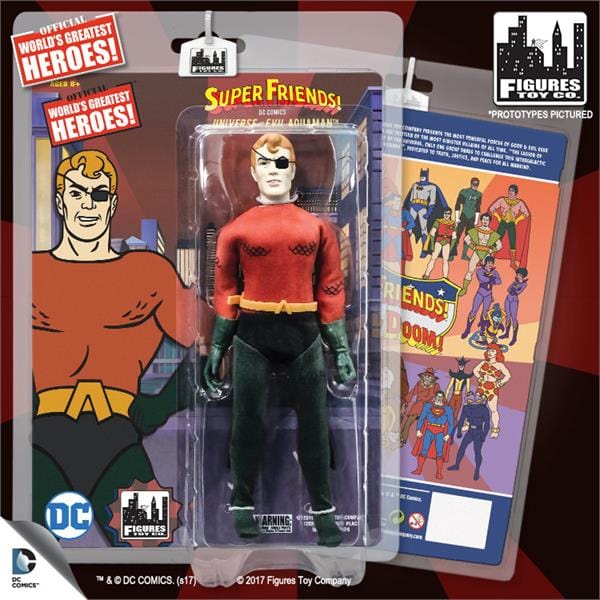 SUPER FRIENDS RETRO AQUAMAN UNIVERSE/EVIL S5 1/2 8IN AF