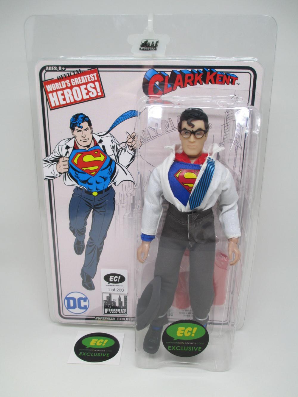DC RETRO SUPERMAN / CLARK KENT 8IN AF - EC EXCLUSIVE - EMERALD CITY