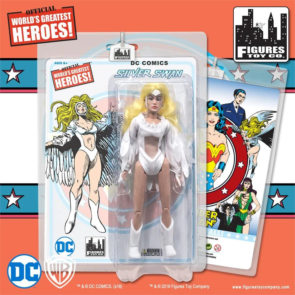 DC RETRO SILVER SWAN WONDER WOMAN 8in AF