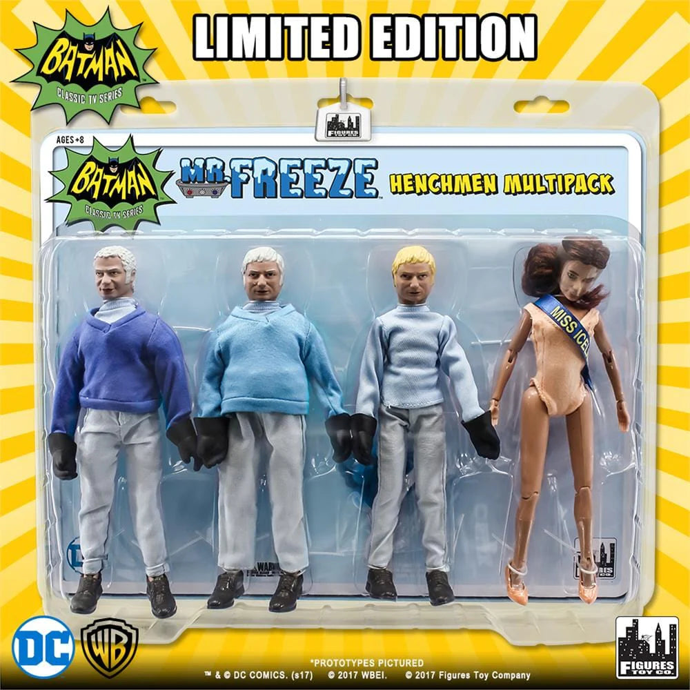 BATMAN 66 RETRO MR. FREEZE HENCHMAN 4 PACK 8IN AF SET