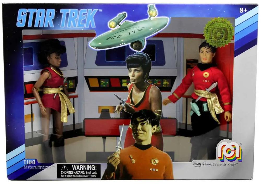MEGO STAR TREK SULU & UHURA MIRROR UNIVERSE 2 PACK AF