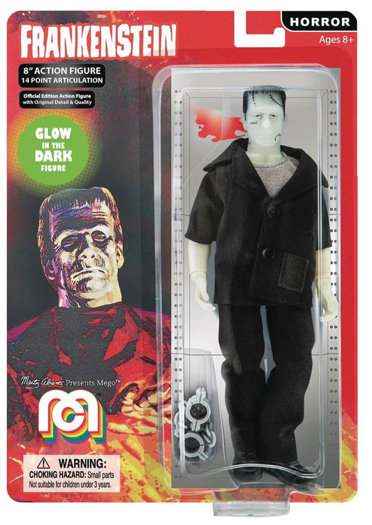 MEGO HORROR FRANKENSTEIN GITD 8-IN RETRO UNIVERSAL MONSTERS AF