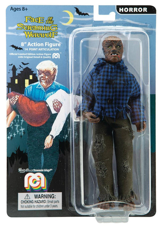 MEGO HORROR WOLFMAN FOTSW BLUE SHIRT 8-IN RETRO UNIVERSAL MONSTERS AF