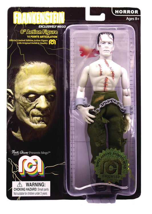 MEGO HORROR FRANKENSTEIN SHIRTLESS RIPPED 8-IN RETRO UNIVERSAL MONSTERS AF