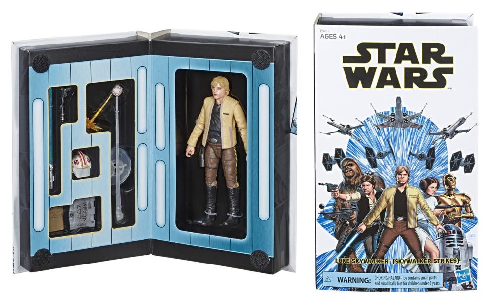 SW BOX BLACK 6 INCH LUKE SKYWALKER SKYWALKER STRIKES EE EXCLUSIVE AF