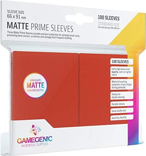 Prime Card Sleeves: Red 100