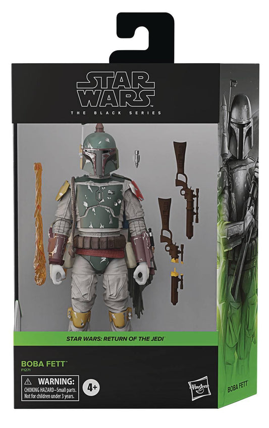 SW BLACK 6 INCH DLX BOBA FETT ROTJ AF