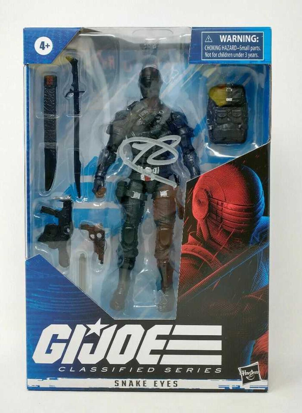 GI JOE CLASSIFIED SNAKE EYES SIGNED 6IN AF