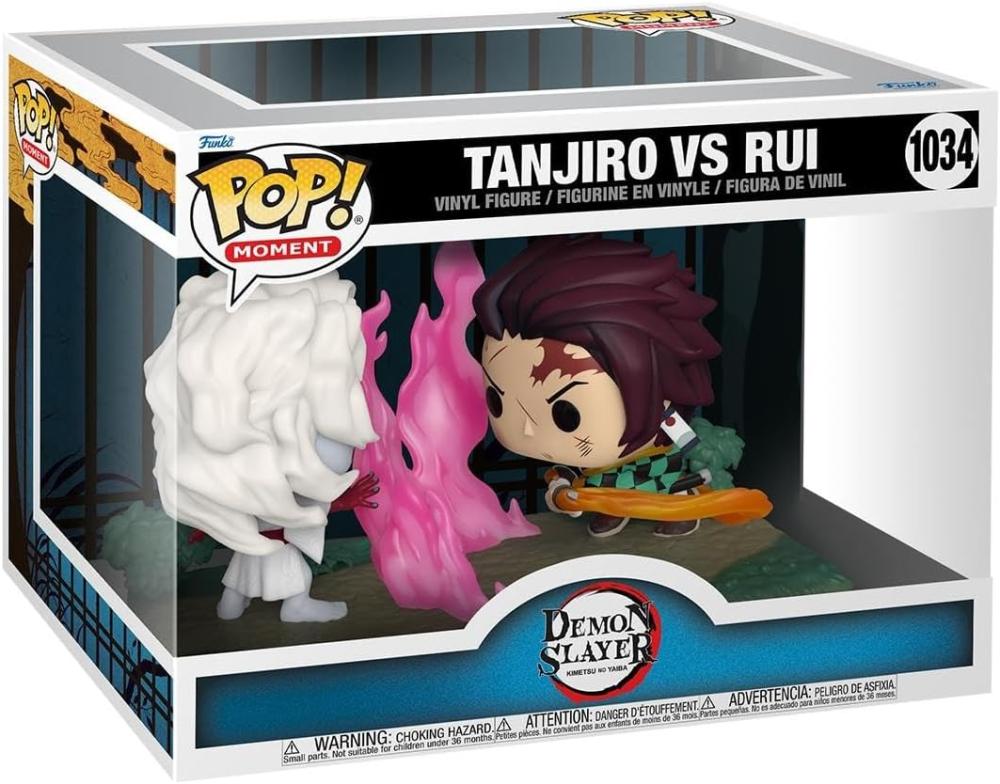 POP LARGE ANIMATION DEMON SLAYER TANJIRO VS RUI VINYL FIG