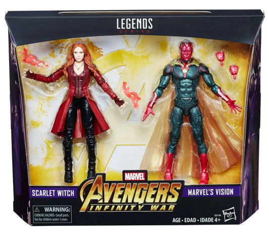MARVEL LEGENDS NEW 2 PACK SCARLET WITCH, VISION AIW TRU AF