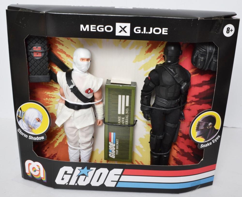 MEGO GI JOE SNAKE EYES AND STORM SHADOW 2 PACK AF