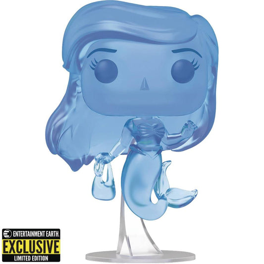 POP DISNEY LITTLE MERMAID ARIEL BLUE TRANSLUCENT EE EXCL VINYL FIG