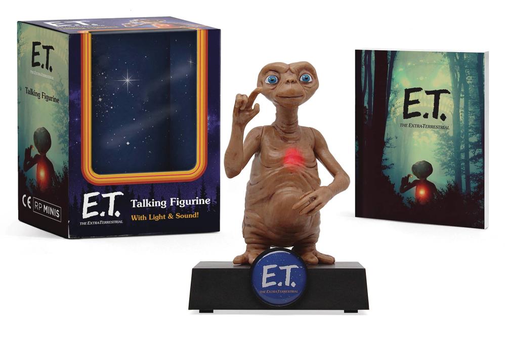 BOOK KIT E.T. TALKING FIGURINE WITH LIGHT AND SOUND!