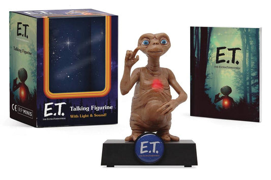 BOOK KIT E.T. TALKING FIGURINE WITH LIGHT AND SOUND!