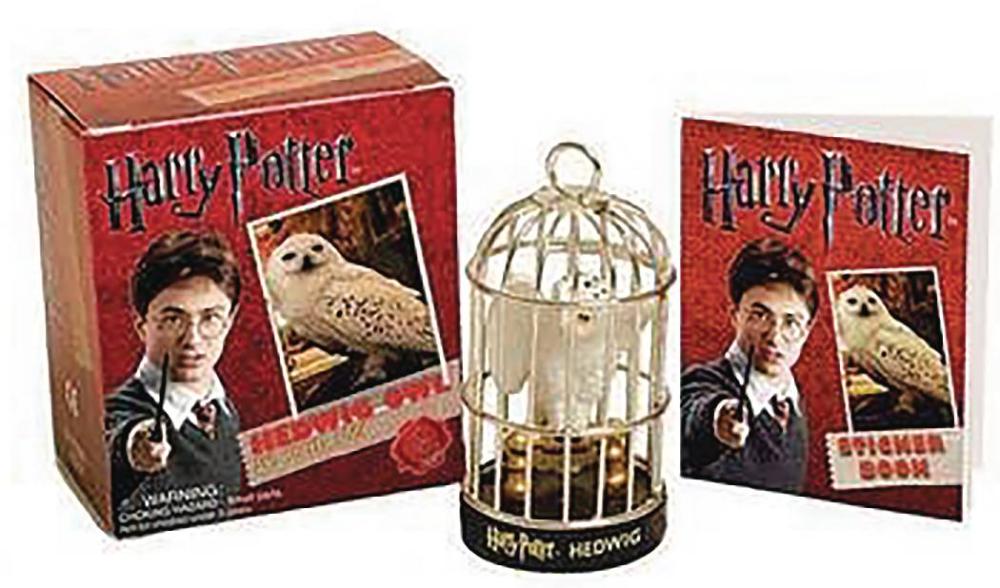BOOK KIT HARRY POTTER HEDWIG OWL FIGURINE WITH SOUND