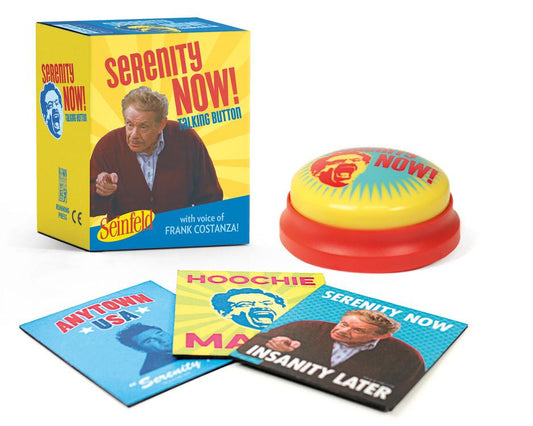 BOOK KIT SEINFELD SERENITY NOW TALKING BUTTON