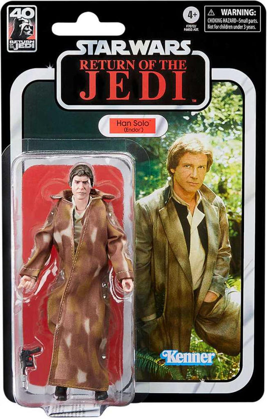 SW ANNIVERSARY HAN SOLO ENDOR - ROTJ BLACK 6 INCH AF