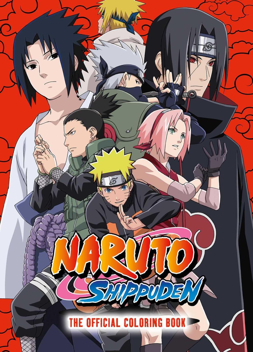 NARUTO SHIPPUDEN OFFICIAL COLORING BOOK SC