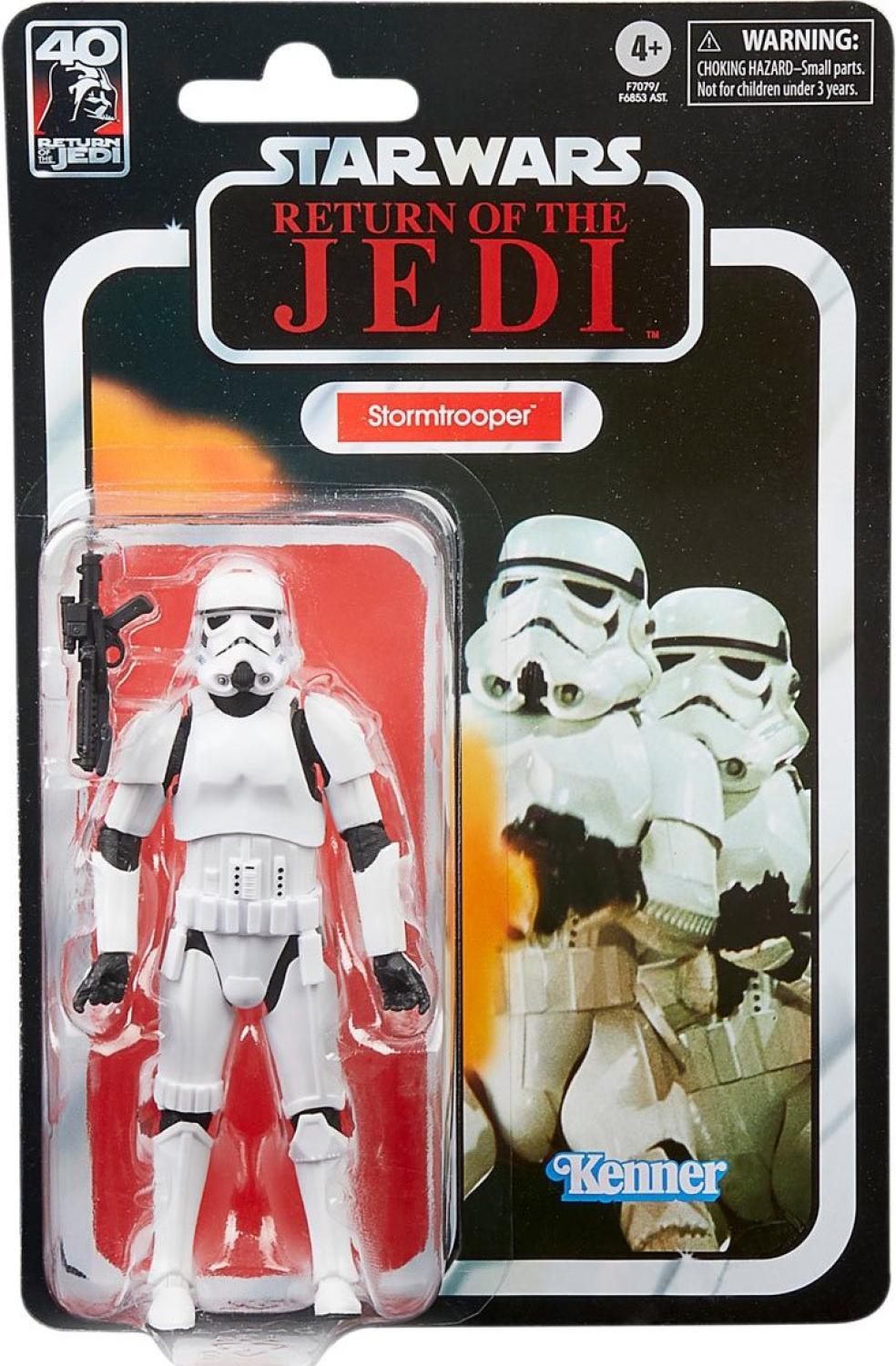 SW ANNIVERSARY STORMTROOPER - ROTJ BLACK 6 INCH AF