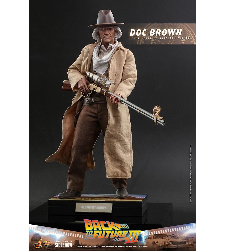 HOT TOYS DOC BROWN BTTF III MMS 617 AF - BACK TO THE FUTURE 3
