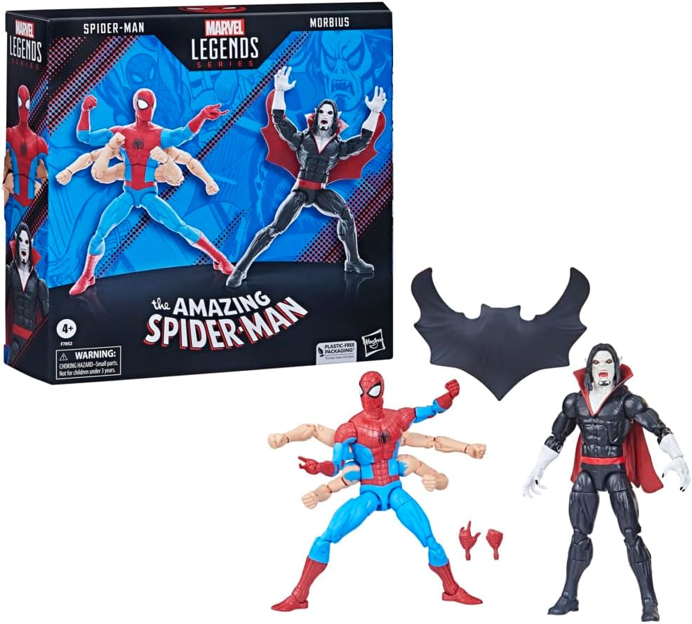 MARVEL LEGENDS NEW 2 PACK SPIDER MAN / MORBIUS AF