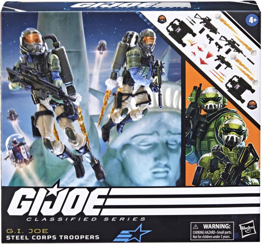 GI JOE CLASSIFIED LARGE STEEL CORPS TROOPERS 6IN AF