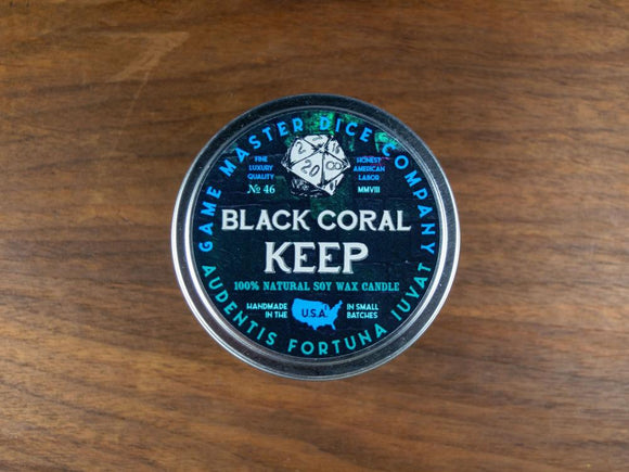 Black Coral Keep Gaming Candle - 2oz