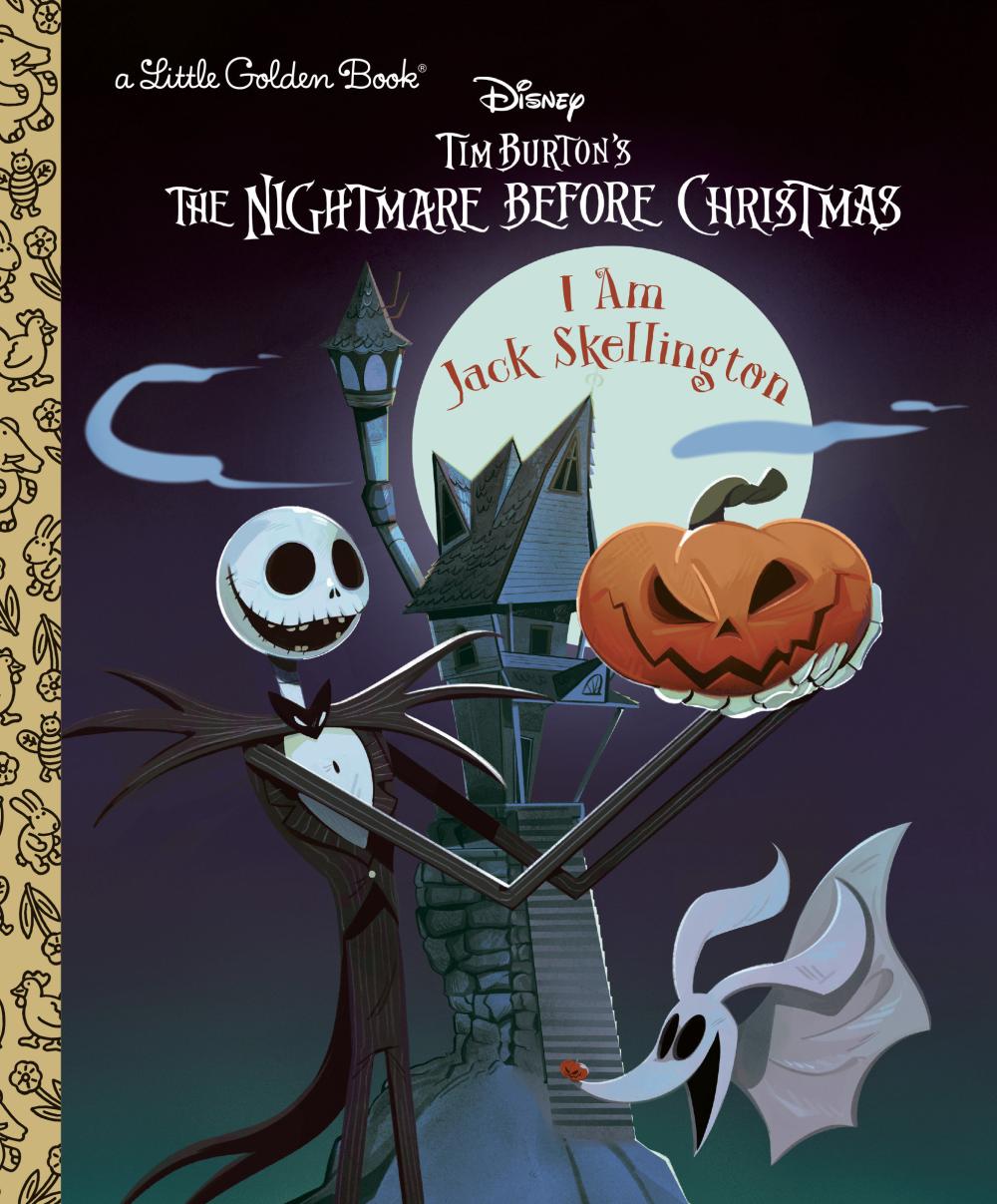DISNEY I AM JACK SKELLINGTON TIM BURTONS THE NIGHTMARE BEFORE CHRISTMAS LITTLE GOLDEN BOOK HC
