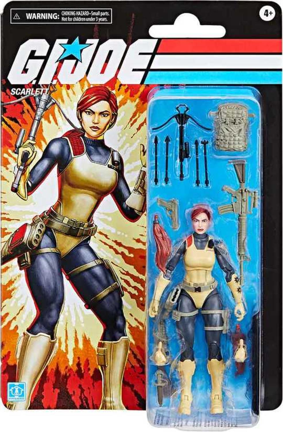 GI JOE RETRO CLASSIFIED SCARLETT 6IN AF