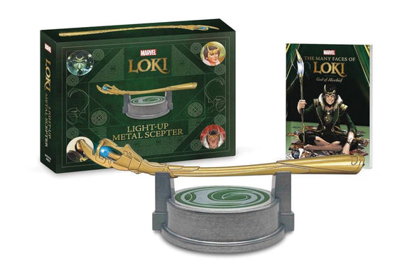 BOOK KIT MARVEL LOKI LIGHT UP METAL SCEPTER