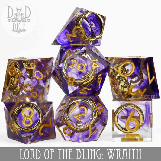 DNDDICE: Lord of the Bling: Wraith - Handmade