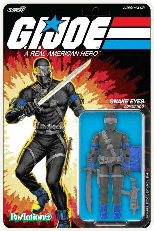 GI JOE REACTION PLUS SNAKE EYES COMIC AF